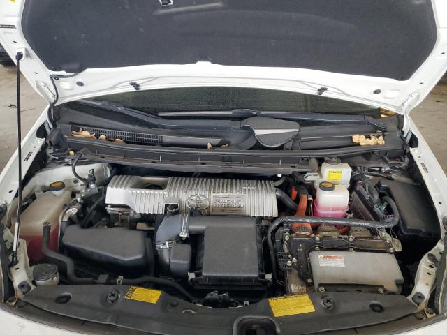 JTDKN3DPXC3008192 - 2012 TOYOTA PRIUS PLUG WHITE photo 11