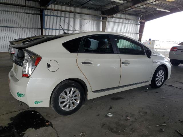 JTDKN3DPXC3008192 - 2012 TOYOTA PRIUS PLUG WHITE photo 3