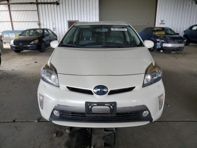 JTDKN3DPXC3008192 - 2012 TOYOTA PRIUS PLUG WHITE photo 5