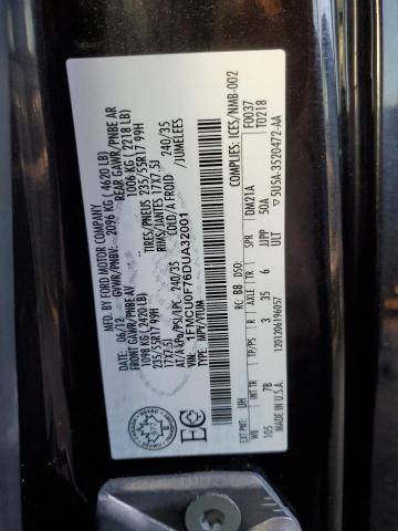 1FMCU0F76DUA32001 - 2013 FORD ESCAPE S BLACK photo 13