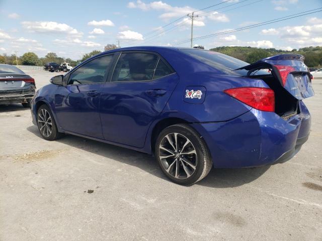 5YFBURHE3KP891914 - 2019 TOYOTA COROLLA L BLUE photo 2