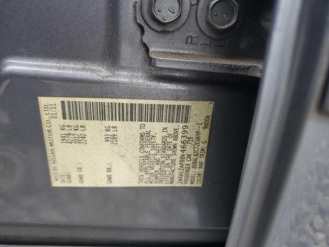 1N4AL2AP8BN466399 - 2011 NISSAN ALTIMA BASE BLUE photo 12