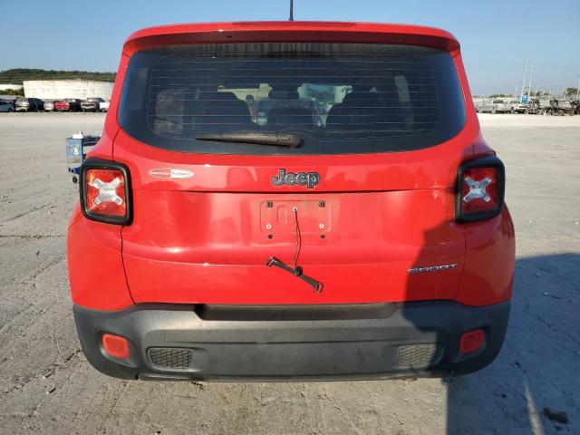 ZACCJAAW8GPC67491 - 2016 JEEP RENEGADE SPORT RED photo 6