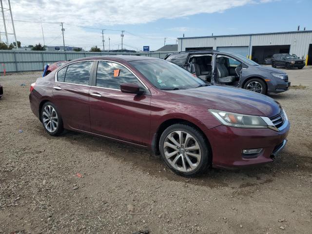 1HGCR2F5XDA198282 - 2013 HONDA ACCORD SPORT BURGUNDY photo 4