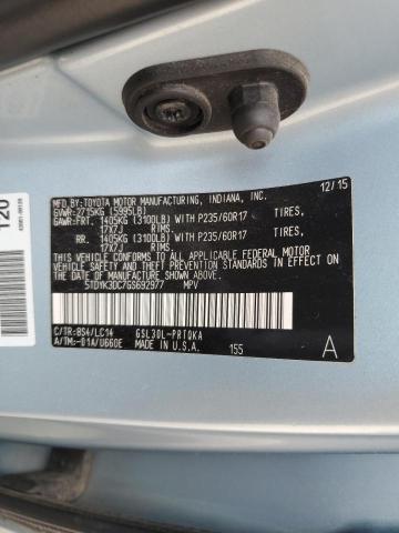 5TDYK3DC7GS692977 - 2016 TOYOTA SIENNA XLE BLUE photo 26