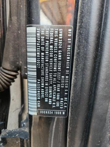 3VWFP7ATXEM610027 - 2014 VOLKSWAGEN BEETLE BLACK photo 12