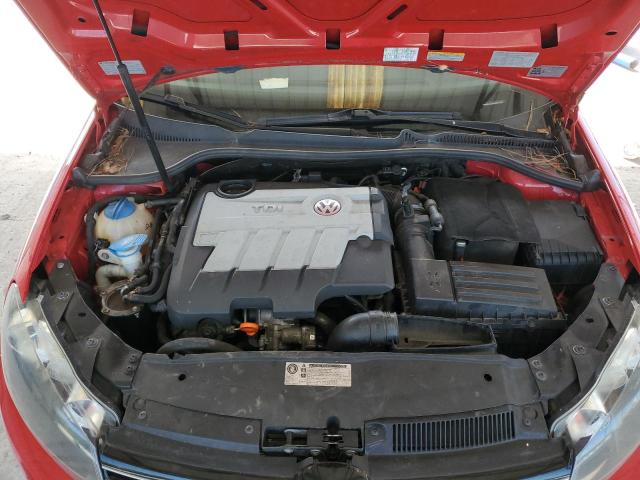 3VWML7AJXCM701247 - 2012 VOLKSWAGEN JETTA TDI RED photo 11