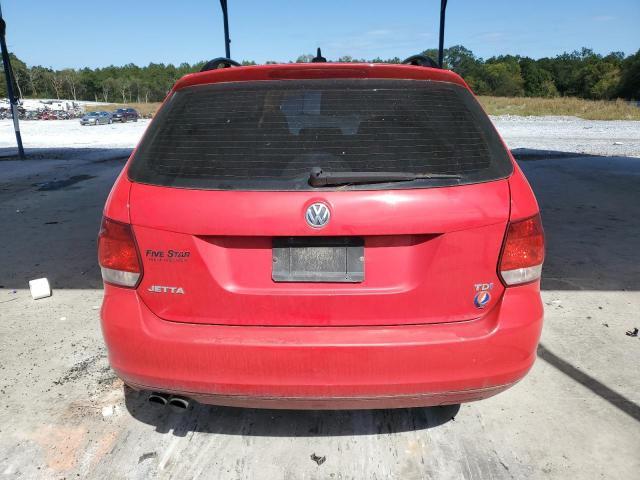 3VWML7AJXCM701247 - 2012 VOLKSWAGEN JETTA TDI RED photo 6