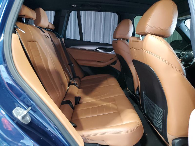 5UXTY3C04M9H60843 - 2021 BMW X3 SDRIVE30I BLUE photo 10