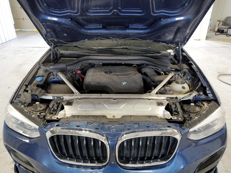 5UXTY3C04M9H60843 - 2021 BMW X3 SDRIVE30I BLUE photo 11