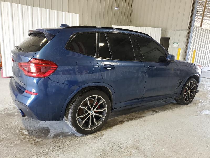 5UXTY3C04M9H60843 - 2021 BMW X3 SDRIVE30I BLUE photo 3