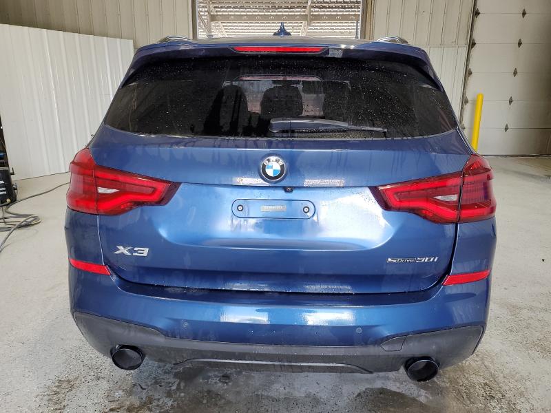 5UXTY3C04M9H60843 - 2021 BMW X3 SDRIVE30I BLUE photo 6