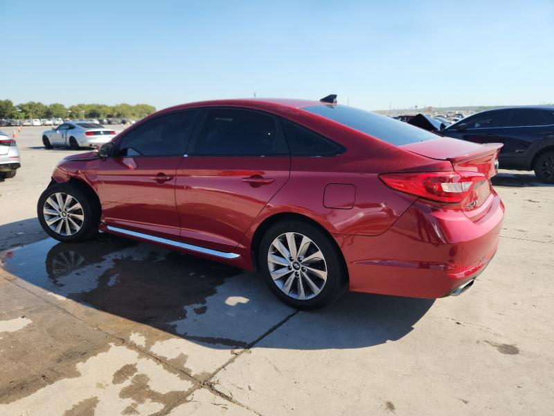 5NPE34AF9HH547676 - 2017 HYUNDAI SONATA SPORT RED photo 2