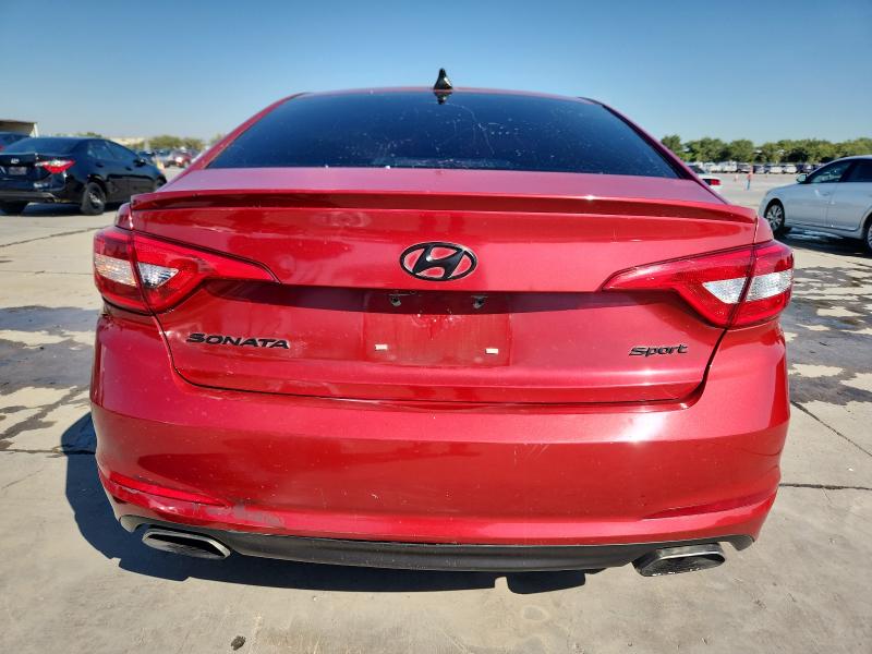 5NPE34AF9HH547676 - 2017 HYUNDAI SONATA SPORT RED photo 6