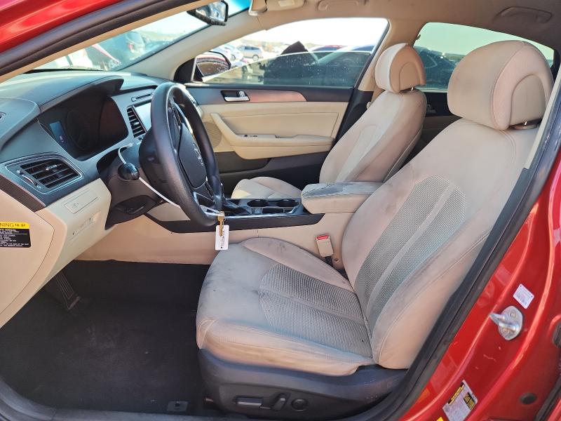 5NPE34AF9HH547676 - 2017 HYUNDAI SONATA SPORT RED photo 7