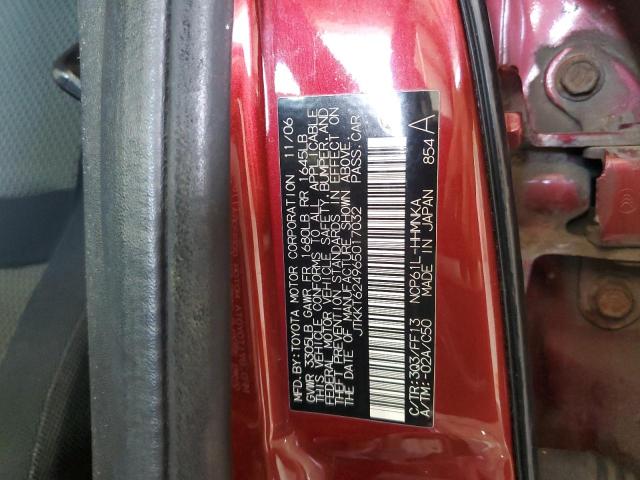 JTKKT624965017032 - 2006 TOYOTA SCION XA RED photo 26