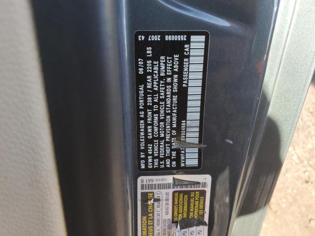 WVWFA71F28V004584 - 2008 VOLKSWAGEN EOS LUX 灰色 照片 12