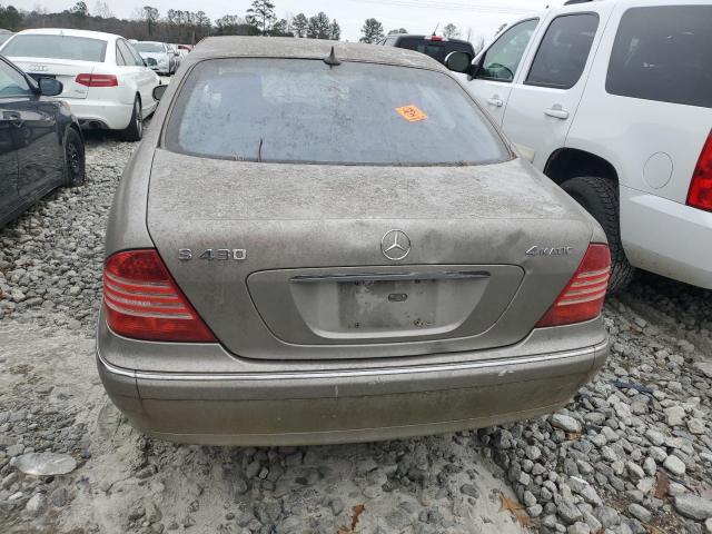 WDBNG83J46A482140 - 2006 MERCEDES-BENZ S 430 4MATIC GRAY photo 6