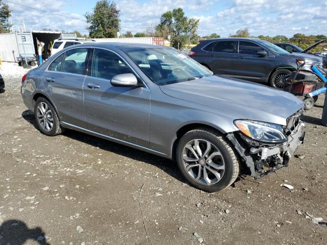 55SWF4KBXFU026922 - 2015 MERCEDES-BENZ C 300 4MATIC SILVER photo 4