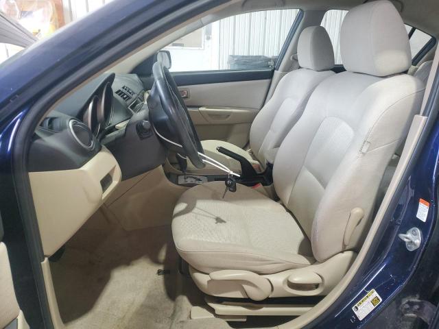JM1BK32G381135543 - 2008 MAZDA 3 I BLUE photo 7