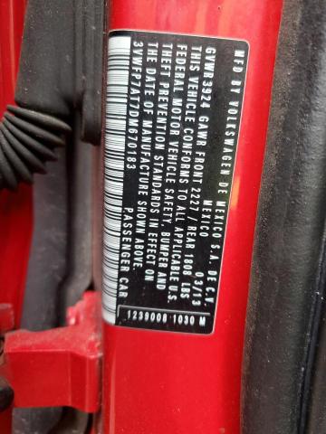 3VWFP7AT7DM670183 - 2013 VOLKSWAGEN BEETLE RED photo 13