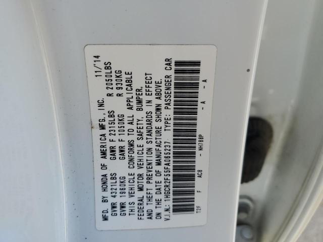 1HGCR2F55FA065237 - 2015 HONDA ACCORD SPORT WHITE photo 12
