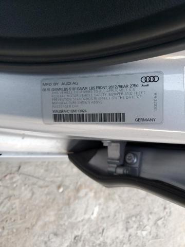 WAUGFAFC1GN013824 - 2016 AUDI A6 PREMIUM PLUS 银色 照片 12