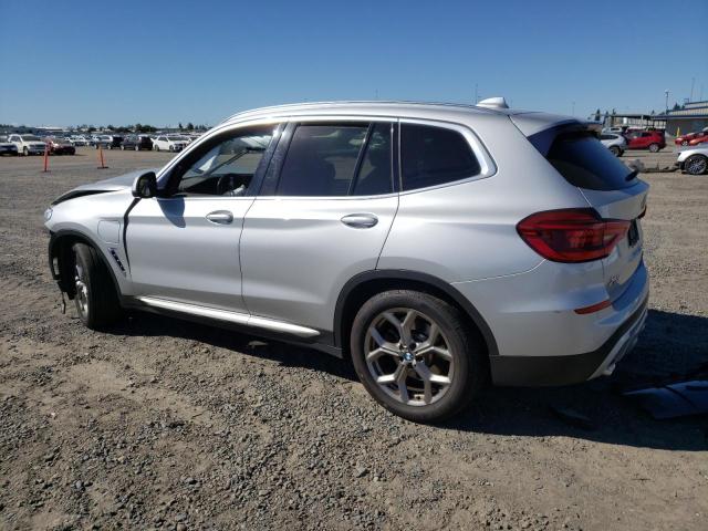 5UXTS1C05M9E03788 - 2021 BMW X3 XDRIVE30E SILVER photo 2