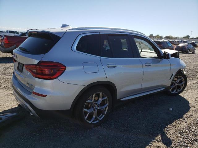 5UXTS1C05M9E03788 - 2021 BMW X3 XDRIVE30E SILVER photo 3