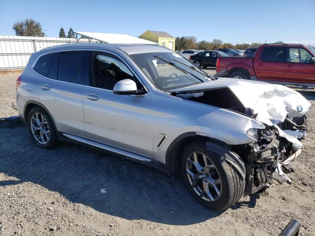 5UXTS1C05M9E03788 - 2021 BMW X3 XDRIVE30E SILVER photo 4