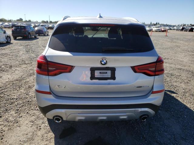 5UXTS1C05M9E03788 - 2021 BMW X3 XDRIVE30E SILVER photo 6