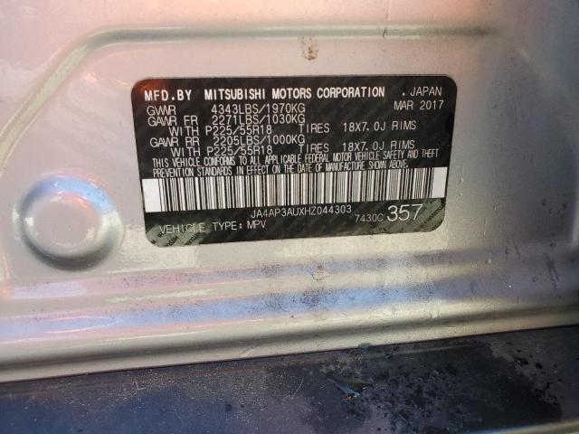 JA4AP3AUXHZ044303 - 2017 MITSUBISHI OUTLANDER ES Gümüş foto 14