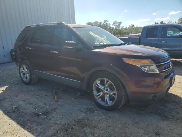 1FMHK7F88CGA29336 - 2012 FORD EXPLORER LIMITED 勃艮第红 照片 4