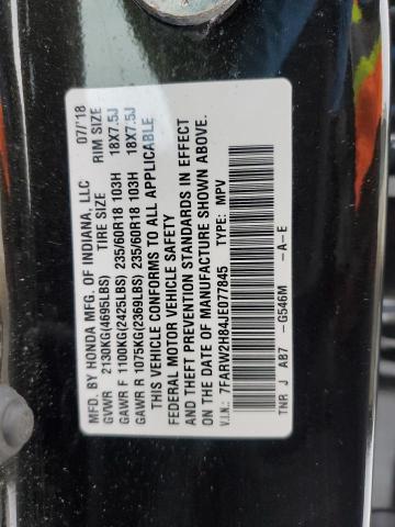 7FARW2H84JE077845 - 2018 HONDA CR-V EXL GREEN photo 13