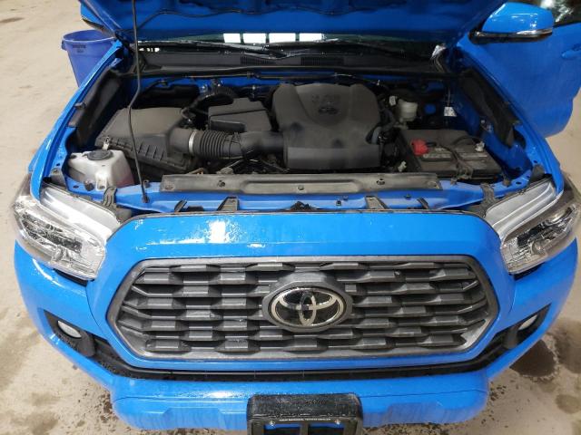 5TFDZ5BN8MX057024 - 2021 TOYOTA TACOMA DOUBLE CAB BLUE photo 11
