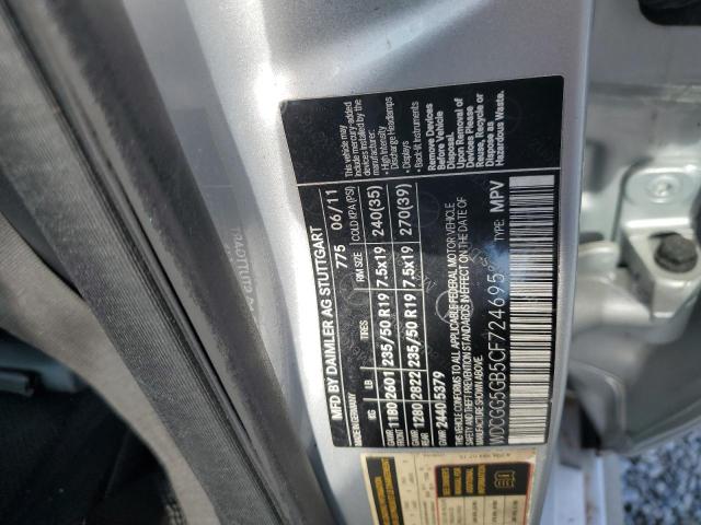 WDCGG5GB5CF724695 - 2012 MERCEDES-BENZ GLK 350 SILVER photo 13