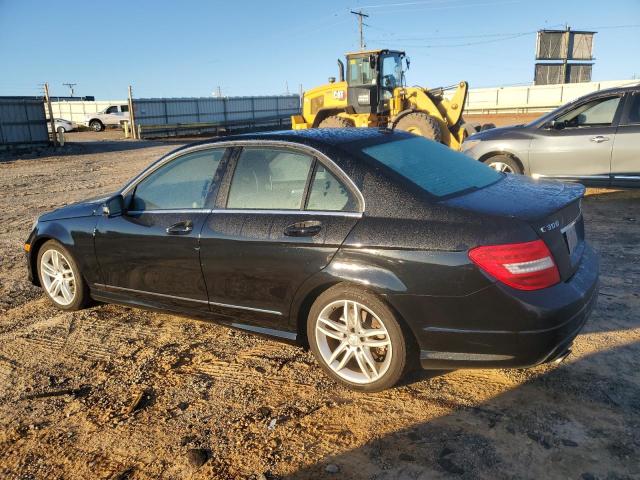 WDDGF8AB1ER309576 - 2014 MERCEDES-BENZ C 300 4MATIC BLACK photo 2