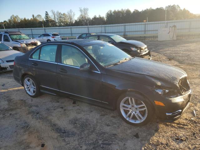 WDDGF8AB1ER309576 - 2014 MERCEDES-BENZ C 300 4MATIC BLACK photo 4