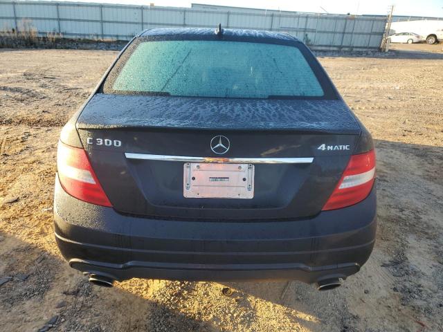 WDDGF8AB1ER309576 - 2014 MERCEDES-BENZ C 300 4MATIC BLACK photo 6