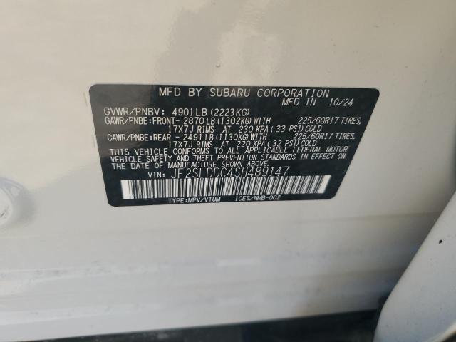 JF2SLDDC4SH489147 - 2025 SUBARU FORESTER PREMIUM Սպիտակ լուսանկար 14