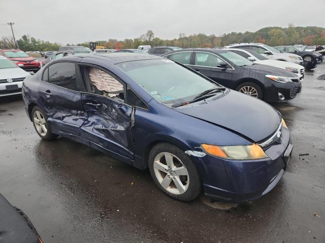 1HGFA16828L038657 - 2008 HONDA CIVIC EX BLUE photo 4