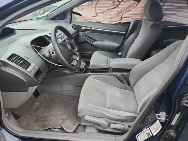 1HGFA16828L038657 - 2008 HONDA CIVIC EX BLUE photo 7