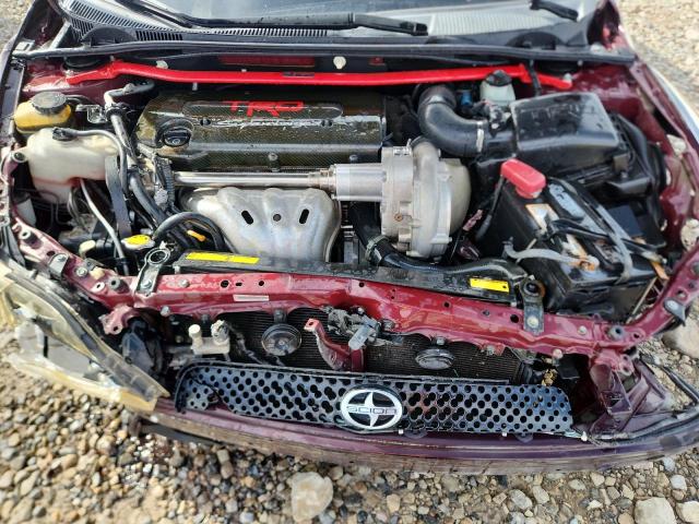 JTKDE167780238932 - 2008 TOYOTA SCION TC BURGUNDY photo 11