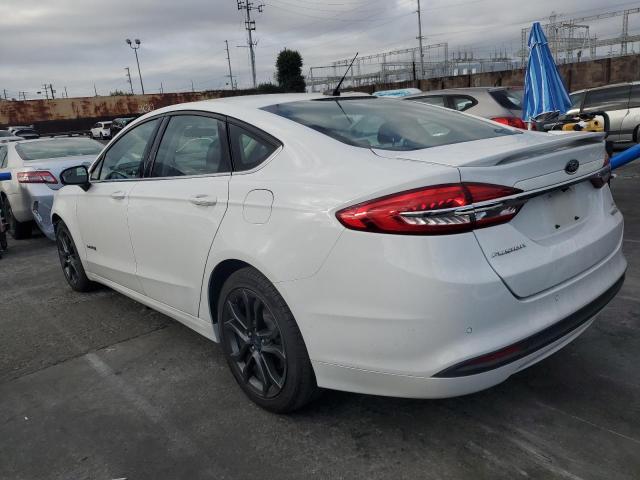 3FA6P0LU7JR281208 - 2018 FORD FUSION SE HYBRID თეთრი ფოტო 2