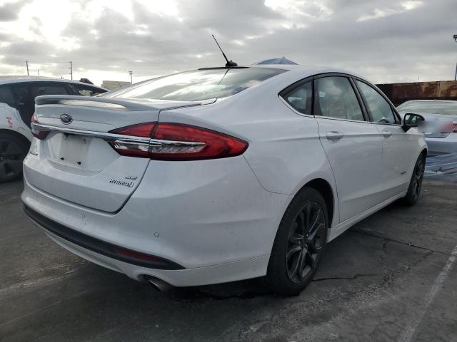 3FA6P0LU7JR281208 - 2018 FORD FUSION SE HYBRID თეთრი ფოტო 3