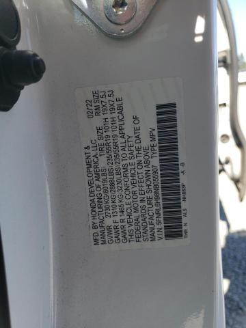 5FNRL6H98NB055907 - 2022 HONDA ODYSSEY ELITE WHITE photo 13