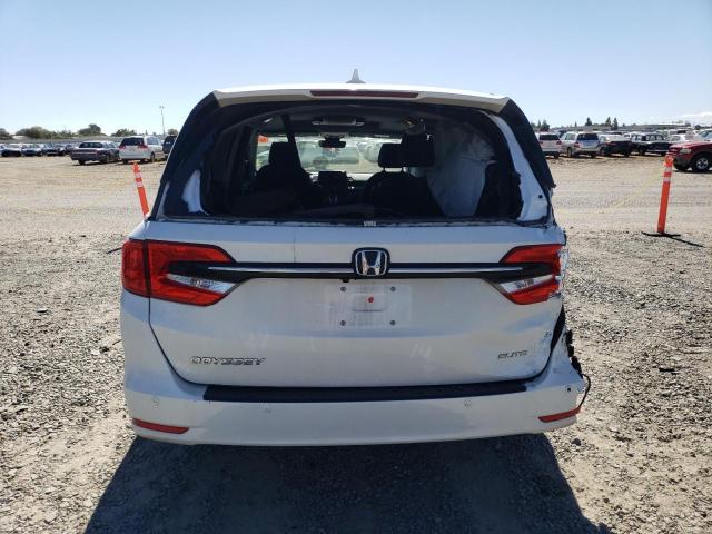 5FNRL6H98NB055907 - 2022 HONDA ODYSSEY ELITE WHITE photo 6