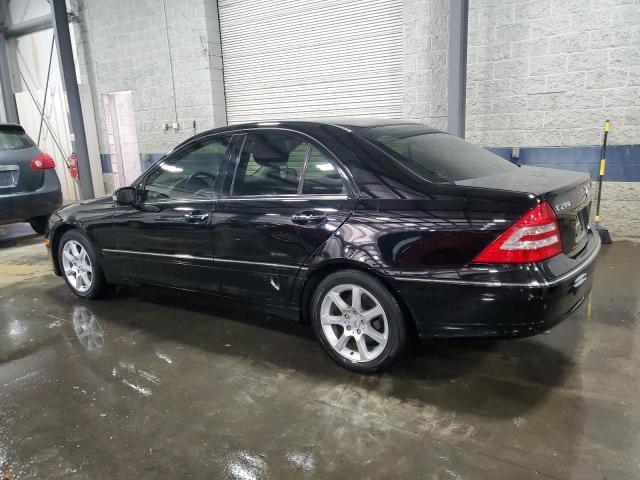 WDBRF92H27F869816 - 2007 MERCEDES-BENZ C 280 4MATIC BLACK photo 2