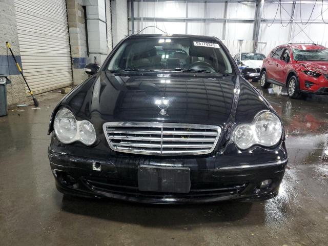 WDBRF92H27F869816 - 2007 MERCEDES-BENZ C 280 4MATIC BLACK photo 5