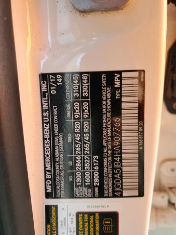 4JGDA5JB4HA907766 - 2017 MERCEDES-BENZ GLE 350 WHITE photo 13